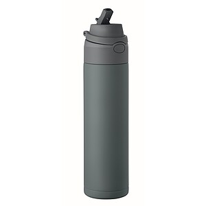 Dvoustěnná láhev 500 ml, modrošedá