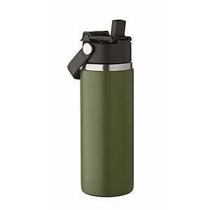 Dvoustěnná láhev 500 ml, tmavě zelená
