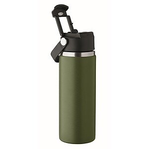 Dvoustěnná láhev 500 ml, tmavě zelená