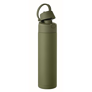Dvoustěnná láhev 500 ml, tmavě zelená