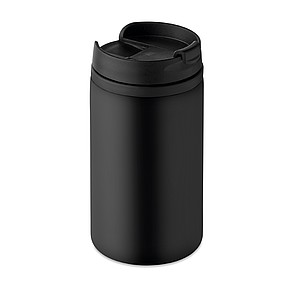 Dvoustěnný nerezový hrnek, objem 250 ml, černý