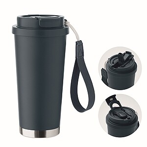 Dvoustěnný termohrnek 500ml, tmavě námořní modrá - termohrnek s vlastním potiskem