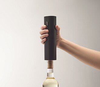 Elektrický otvírák na víno, černá