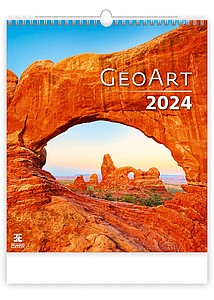 Geo Art 2024, nástěnný kalendář, prodloužená záda