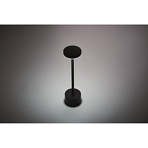 Hliníková stolní lampa, černá