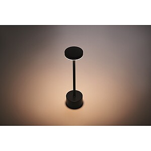 Hliníková stolní lampa, černá
