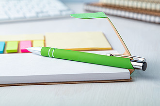 Hliníkové KP s pogumovaným povrchem, modrá náplň, zelené