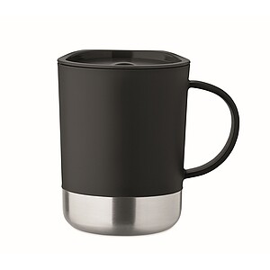 Jednostěnný hrnek 300ml, černá - reklamní hrnky