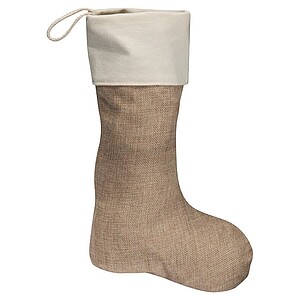 Jutová vánoční ponožka - vánoční reklamní předměty