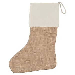 Jutová vánoční ponožka