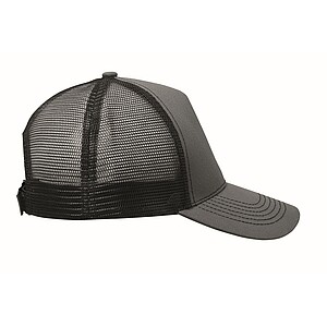 Kšiltovka trucker s 5 panely, tmavě šedá