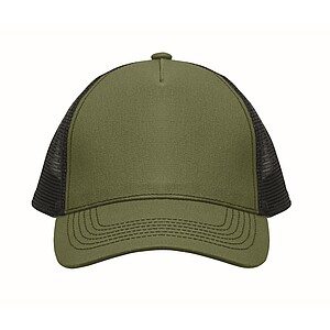 Kšiltovka trucker s 5 panely, vojenská zelená