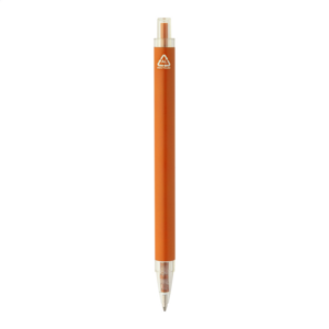 Kuličkové pero z recyklovaného hliníku, oranžová