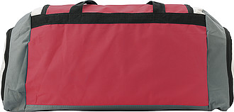 KUVAJT Velká cestovní taška s koncovými kapsami, červená