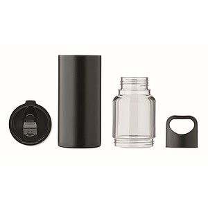 Láhev 2v1, 610 ml, černá