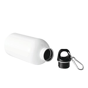 Láhev na pití z nerezové oceli 400 ml, bílá