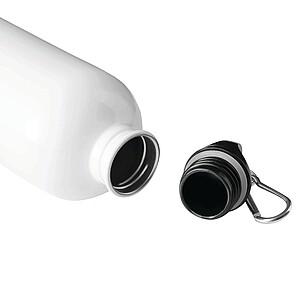 Láhev na pití z nerezové oceli 400 ml, bílá