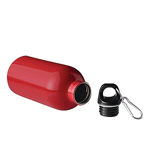 Láhev na pití z nerezové oceli 400 ml, červená