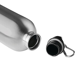 Láhev na pití z nerezové oceli 400 ml, stříbrná