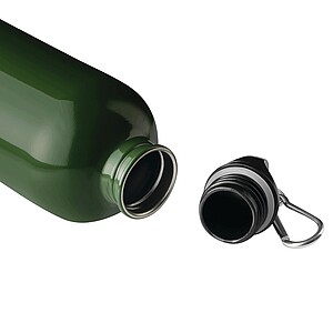 Láhev na pití z nerezové oceli 400 ml, tmavě zelená