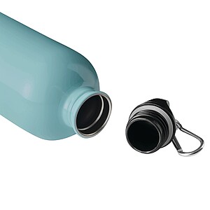 Láhev na pití z nerezové oceli 400 ml, tyrkysová