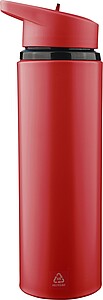 Láhev na pití z recyklované nerezové oceli, 500 ml, červená