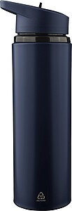 Láhev na pití z recyklované nerezové oceli, 500 ml, modrá