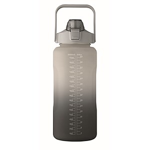 Láhev na vodu, RPET 2000 ml, černá