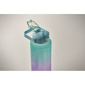 Láhev na vodu, RPET 2000 ml, tyrkysová