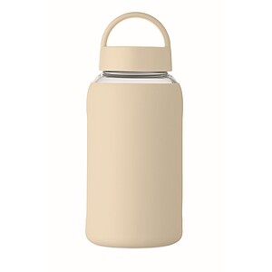 Láhev z borosilikátového skla 600 ml, béžová
