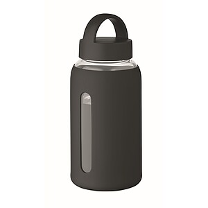 Láhev z borosilikátového skla 600 ml, černá