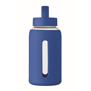 Láhev z borosilikátového skla 600 ml, královská modrá