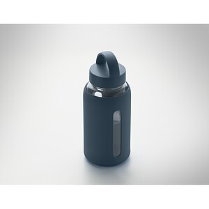 Láhev z borosilikátového skla 600 ml, námořní modrá