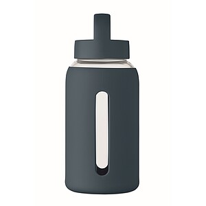 Láhev z borosilikátového skla 600 ml, námořní modrá