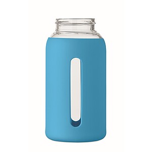 Láhev z borosilikátového skla 600 ml, tyrkysová