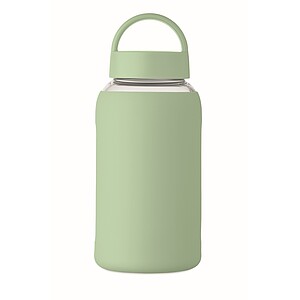 Láhev z borosilikátového skla 600 ml, zelená