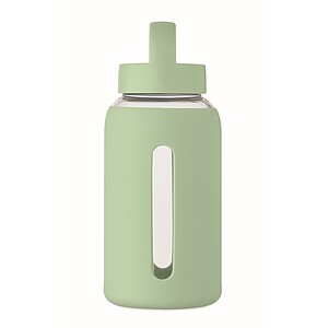 Láhev z borosilikátového skla 600 ml, zelená