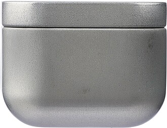 LALE Svíčka v kovové krabičce, stříbrná - svíčka s vlastním potiskem