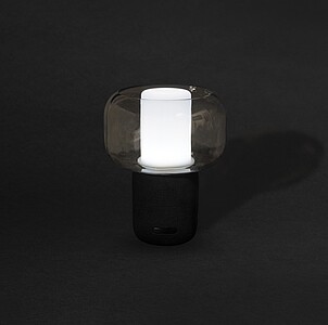 Lampa s reproduktorem 10W, černá
