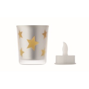 LED čajová svíčka, zlatá