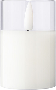 LED vosková svíčka, bílá - svíčka s vlastním potiskem