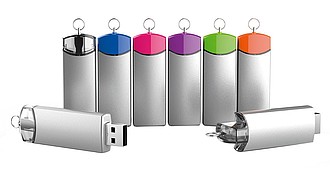 MAJKA, Luxusní kovový USB flash disk, 16 GB s potiskem