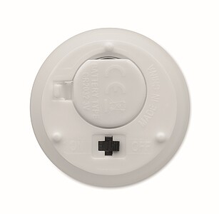 Malá LED svíčka ve skle, bílá