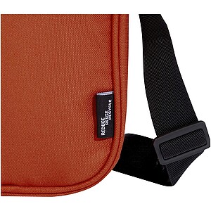 Malá taška přes rameno z recyklovaného polyesteru, středně oranžová