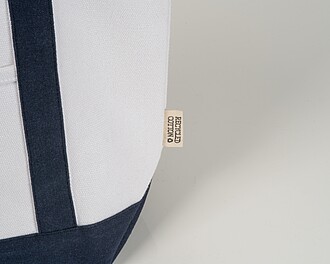 Malá taška z recyklované bavlny, béžová