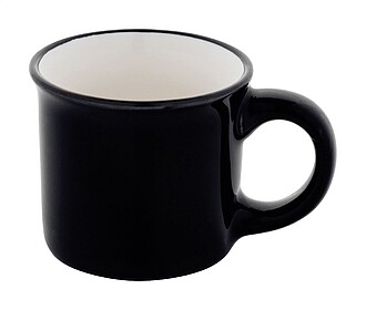 Malý keramický vintage hrnek, černá