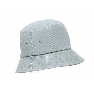 Manšestrový klobouk, jemně modrá