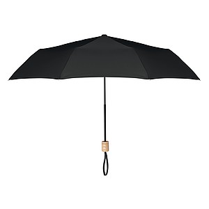 Manuální skládací deštník, 3-dílná konstrukce, pr.99cm, černý - reklamní deštníky