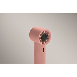 Mini ruční vysokorychlostní ventilátor, jemně růžová