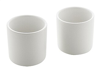 MONEA Keramická čajová sada s matným povrchem, bílá